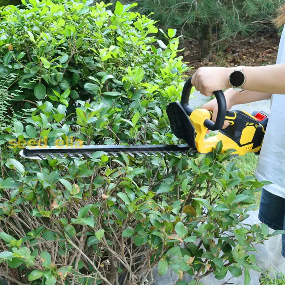 21V Rechargeable Brushless Cordless Hedge Trimmer – Portable Electric Pruning Tool Garden Tools