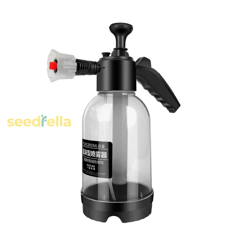 2L Hand Pump Foam Sprayer For Car Wash And Window Cleaning With 3 Nozzle Types Gardening Tools