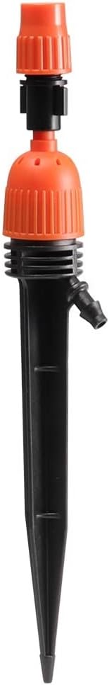 Adjustable Drip Spray Watering Nozzle With Integrated In-Ground Pole – Automatic Irrigation