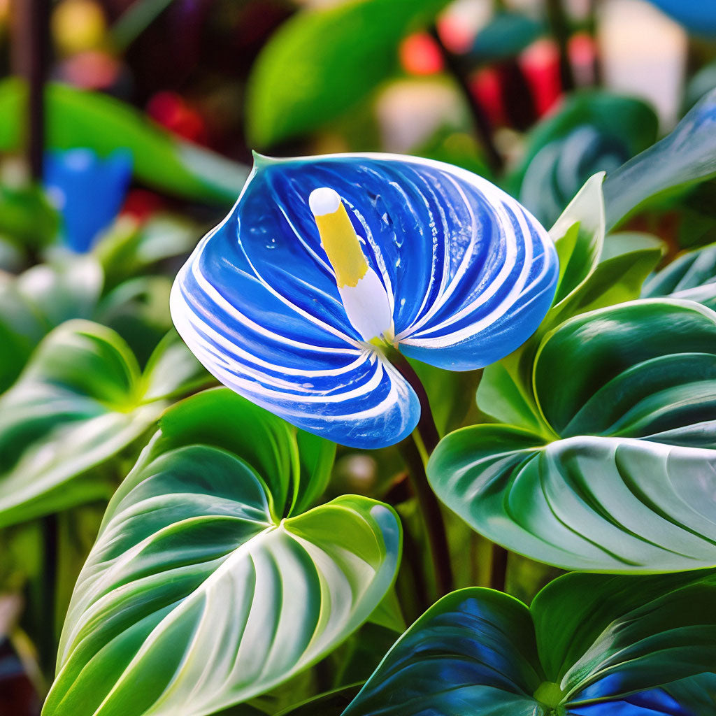 Blue Green Anthurium Seeds For Planting - Enhance Your Collection Exotic Ideal