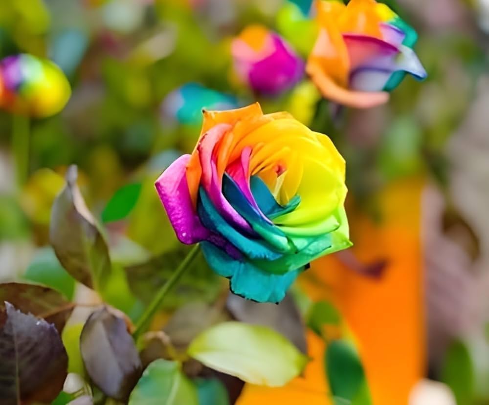 Rainbow Rose Flower Seeds