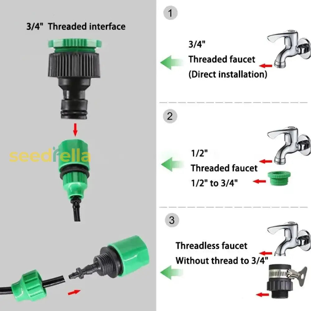 5M Antiseptic Garden Irrigation Water Mister Nozzles - Outdoor Low Pressure Spray Misting Cooling