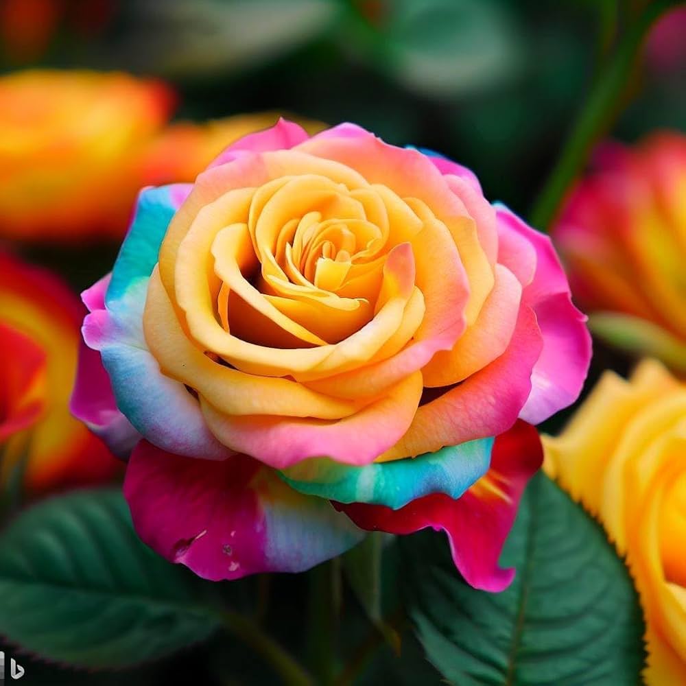 Holland Rose Flower Seeds For Planting: Vibrant Mixed Colors A Stunning Garden Display