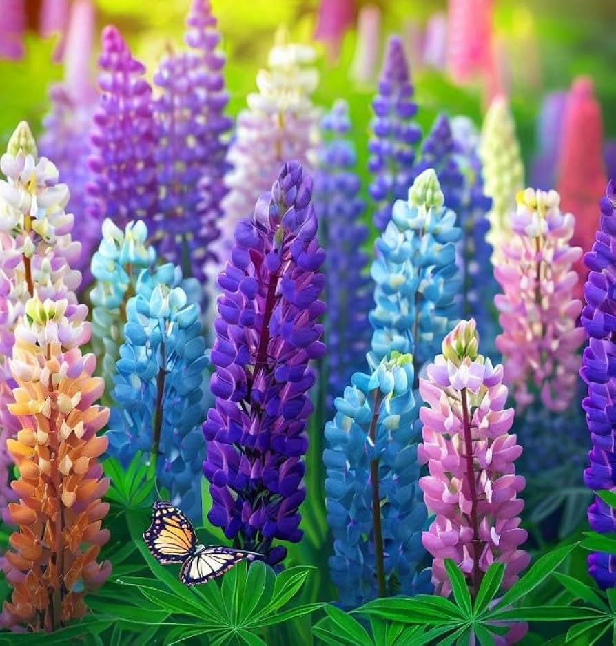 Lupine Lupinus Polyphyllus Seeds for planting in wildflower garden