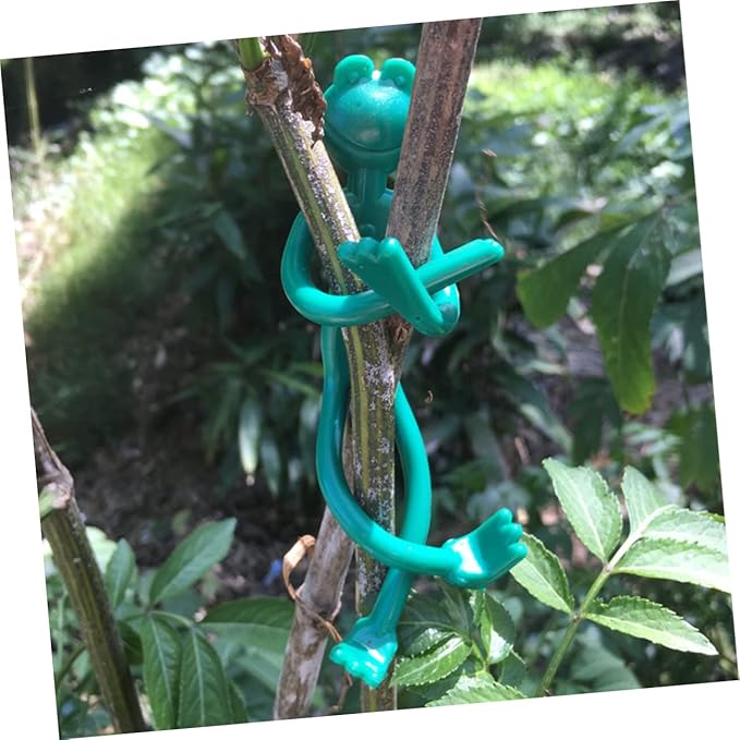 Decorative Frog Plant Tie – Bendable & Reusable Twist Cable For Gardening Garden Tools