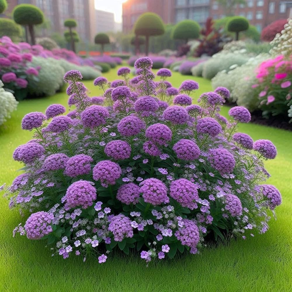 Lilac Lace Mix Alyssum Lobularia maritima Seeds for planting in flower bed