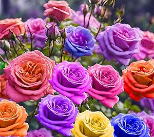Mixed Colors Rose Flower seeds for vibrant roses