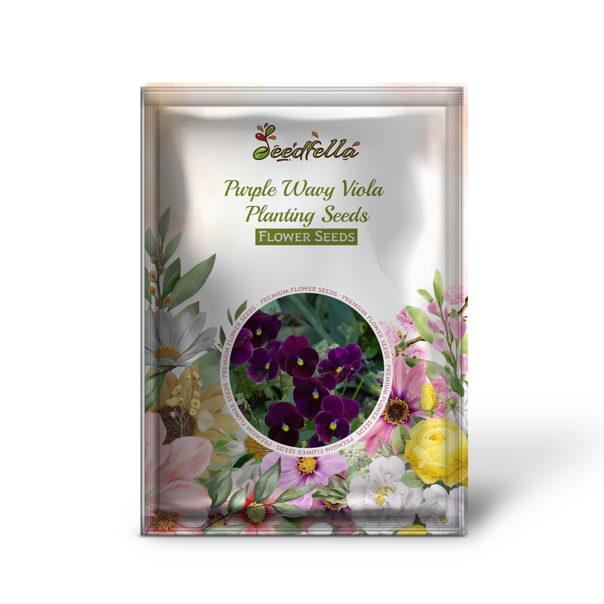 Purple Wavy Viola Planting Seeds for Fall & Spring Gardens