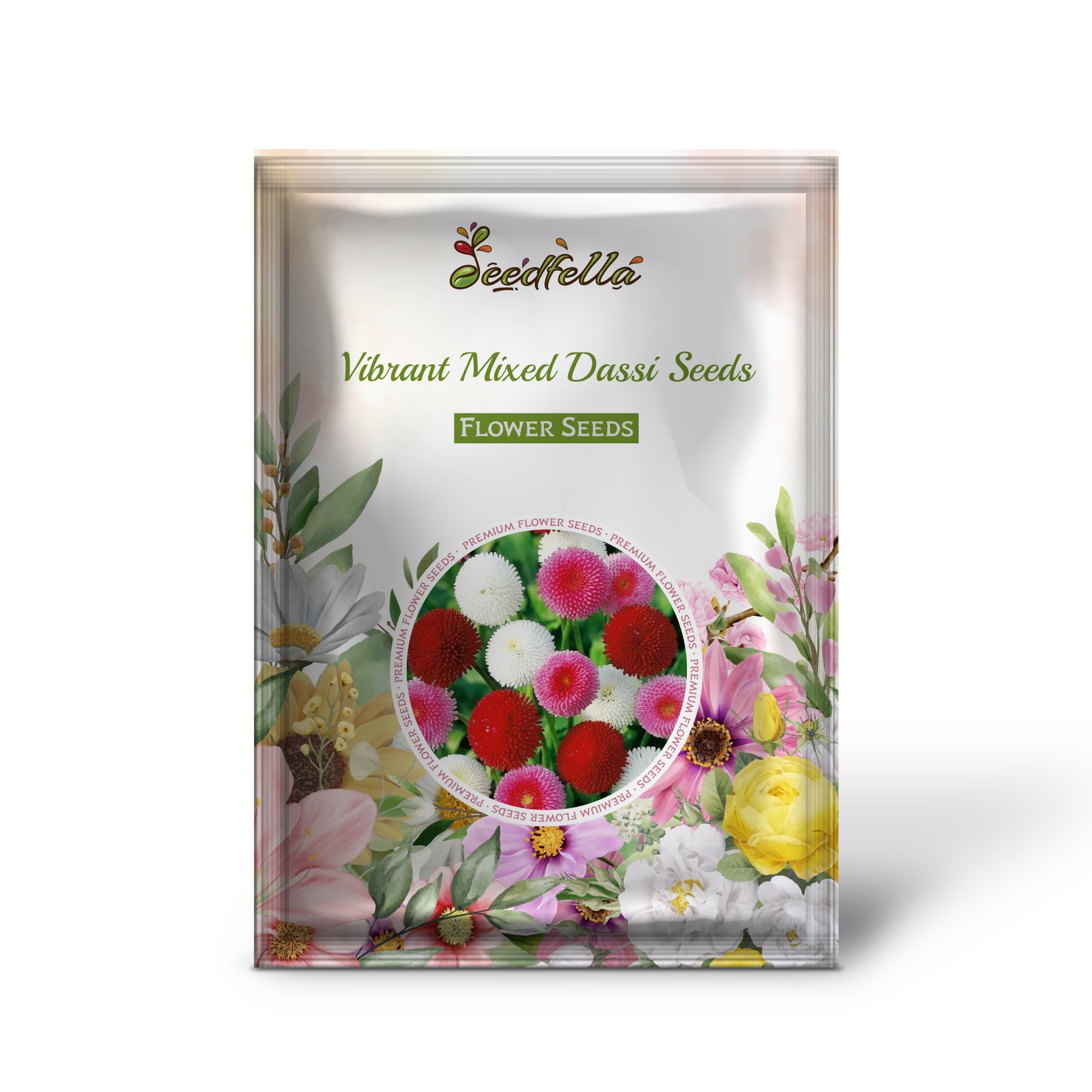 Adsi Seeds Vibrant Mixed Dassi Seeds – Flower Seeds for Spring and Summer Planting