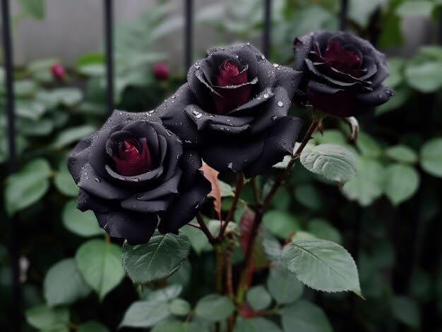 Ornamental Black Rose plant for gardens