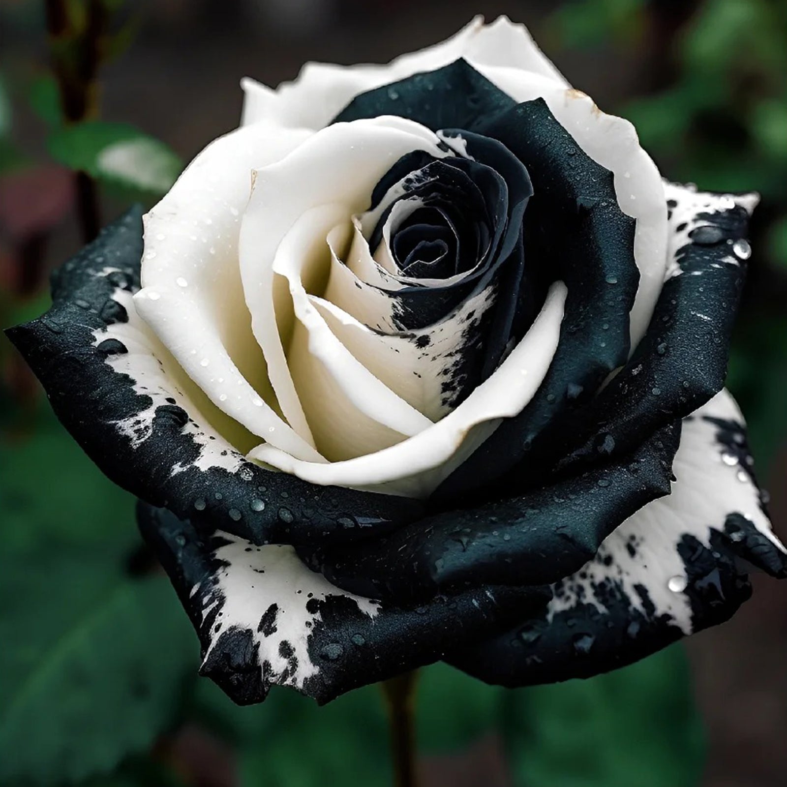 Black and White Rose seeds for easy planting
