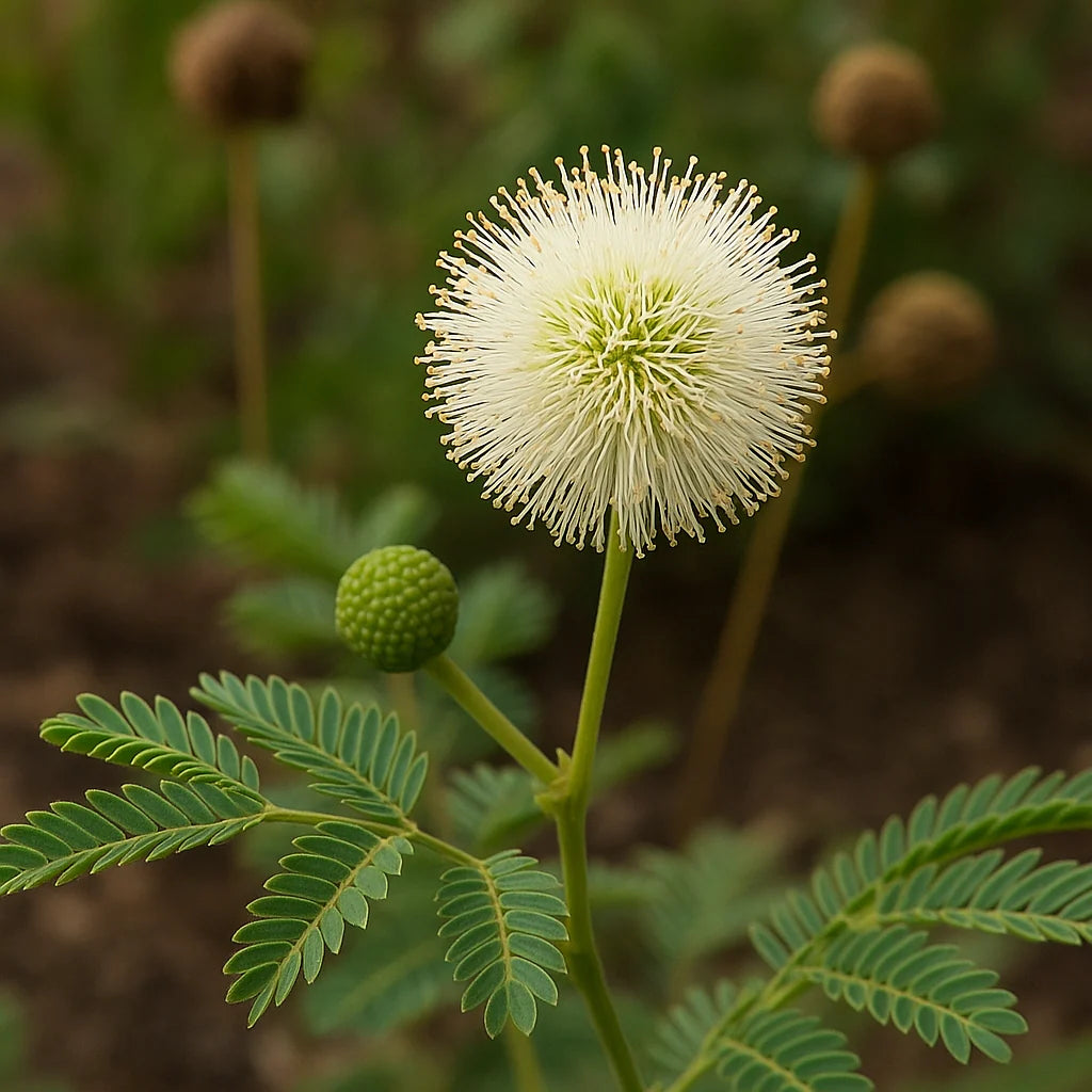 Yellow Illinois Bundleflower flowering seeds