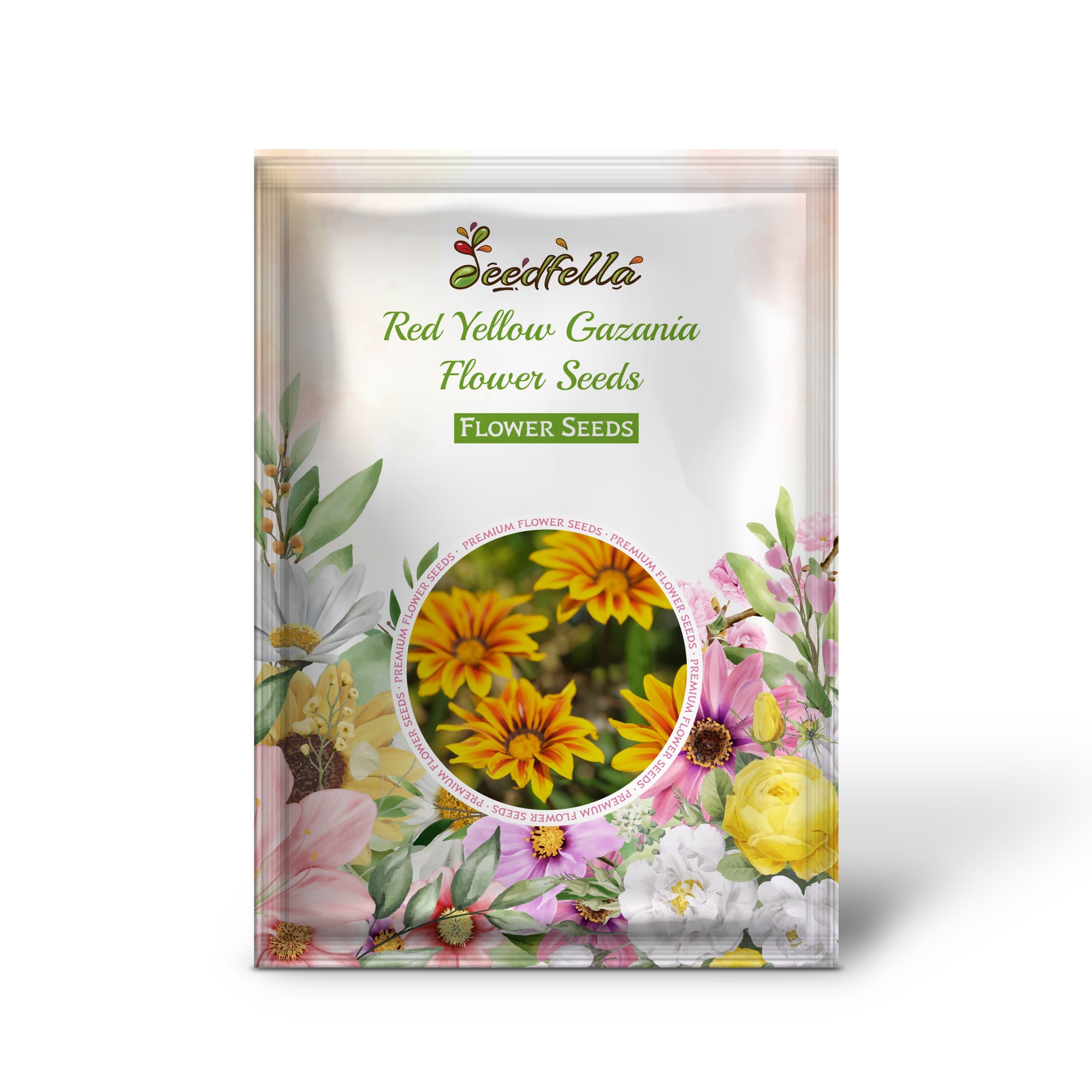 Red Yellow Gazania garden seeds for outdoor planting