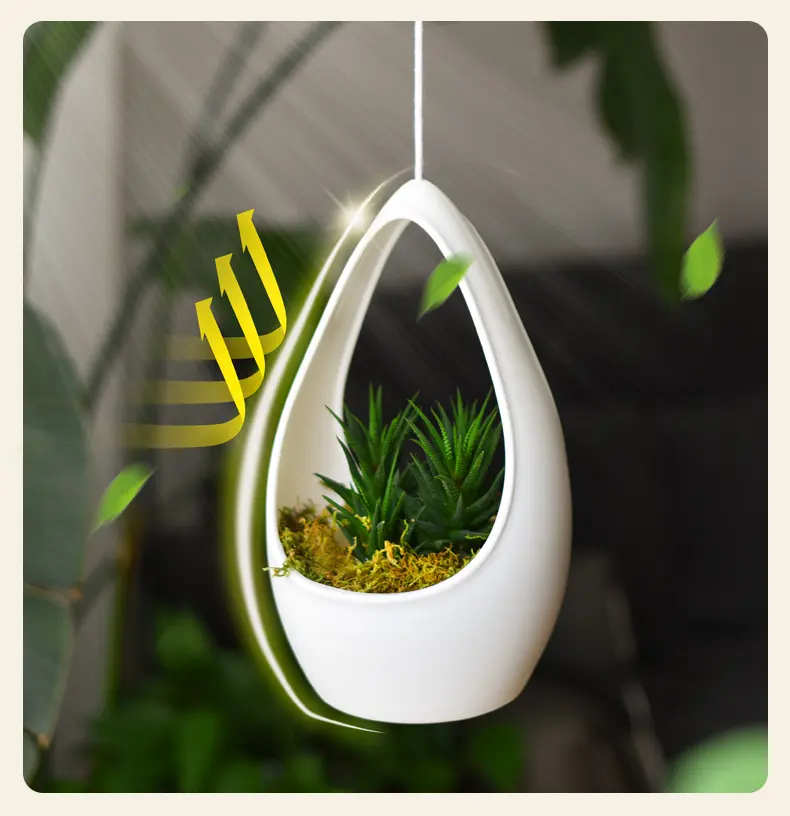 Plastic Hanging Flower Pots With Rope – Stylish Planters For Balcony & Home Decoration Garden Tools