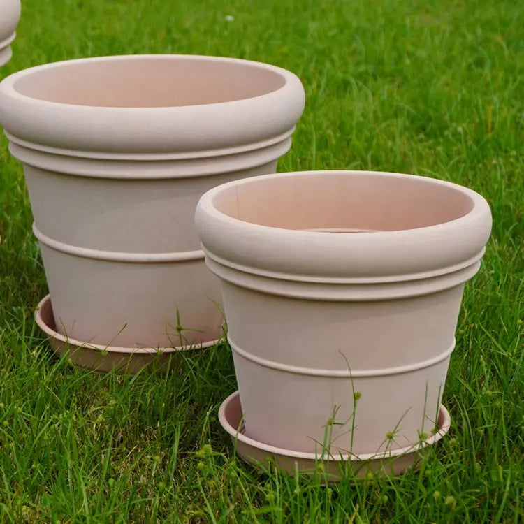 Round Plant Pot With Saucer – Available In Multiple Sizes Garden Tools