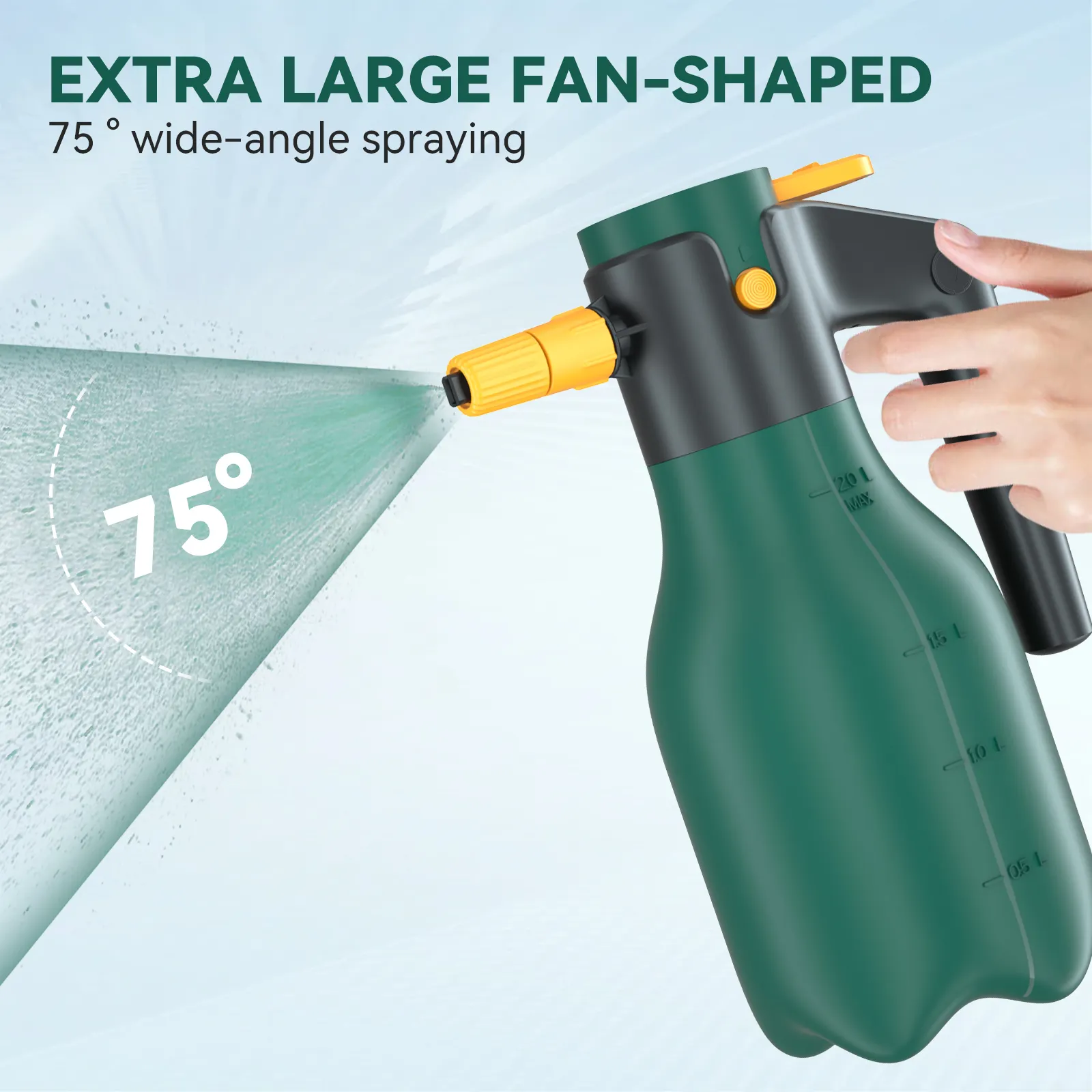 2L Usb Rechargeable Electric Foam Sprayer – For Car Wash & Garden Watering Tools