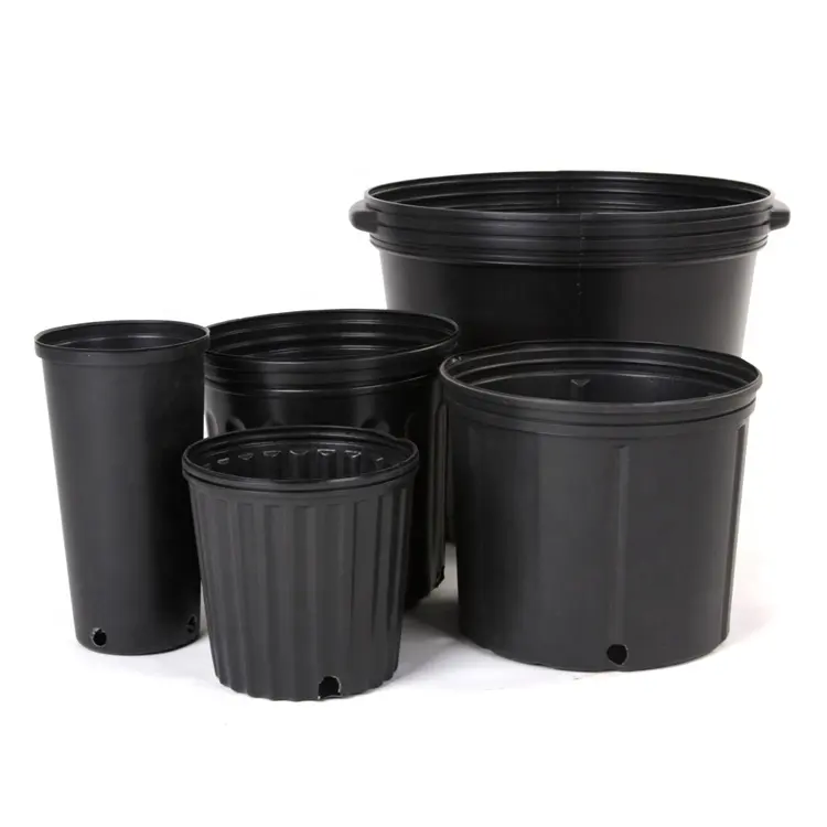 Home Garden Pp/Pe/Hdpe Resin Plant Planters - Large & Mini Soft Plastic Nursery Pots Tools