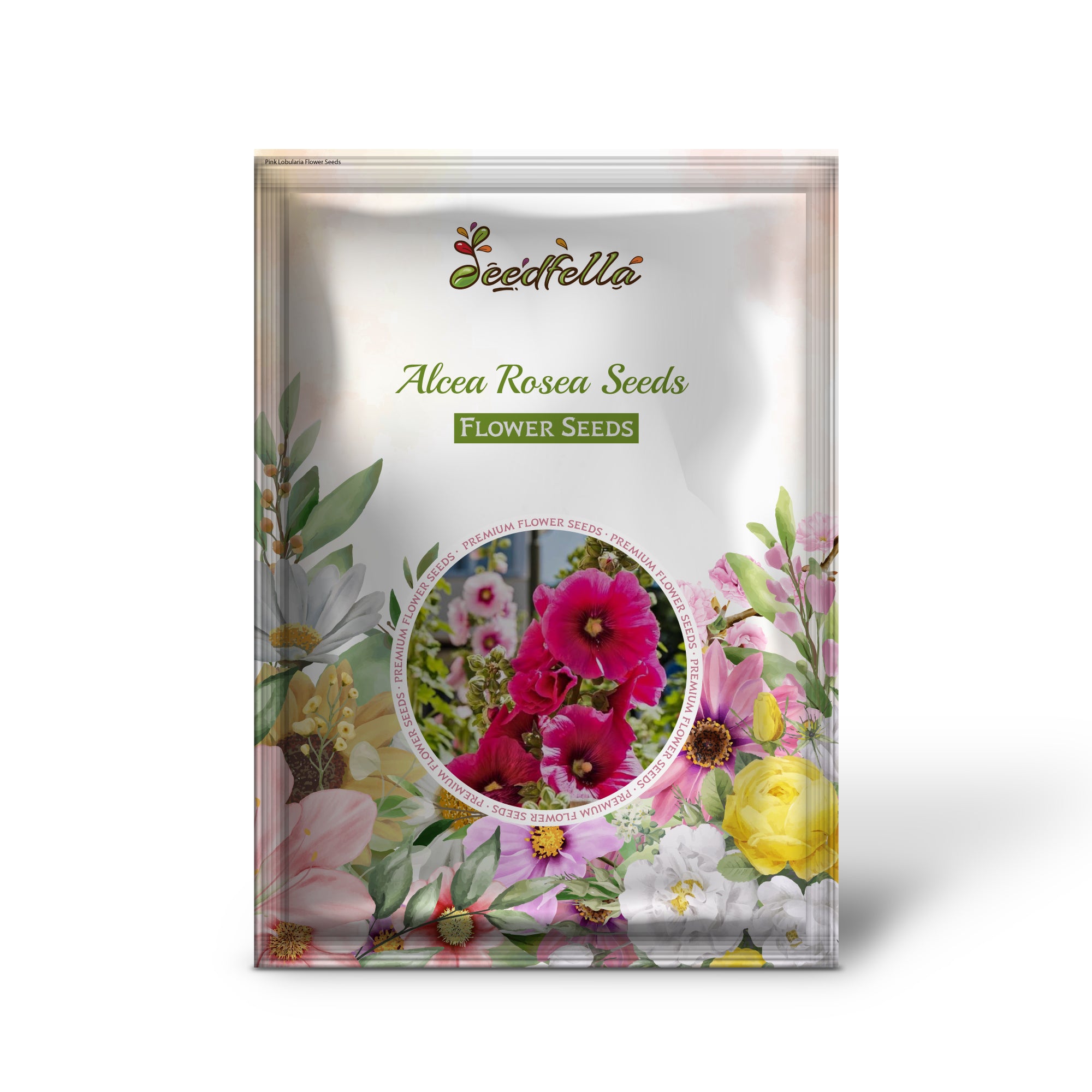 Alcea Rosea hollyhock seeds for outdoor planting