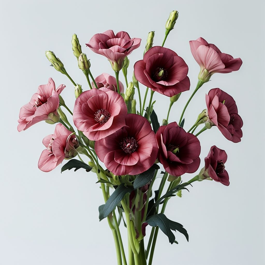 Maroon Eustoma (Lisianthus) Flower seeds for Planting Pollinator Friendly Heirloom & GMO Free Seeds for Home Garden 
 
 Sale for planting in home garden