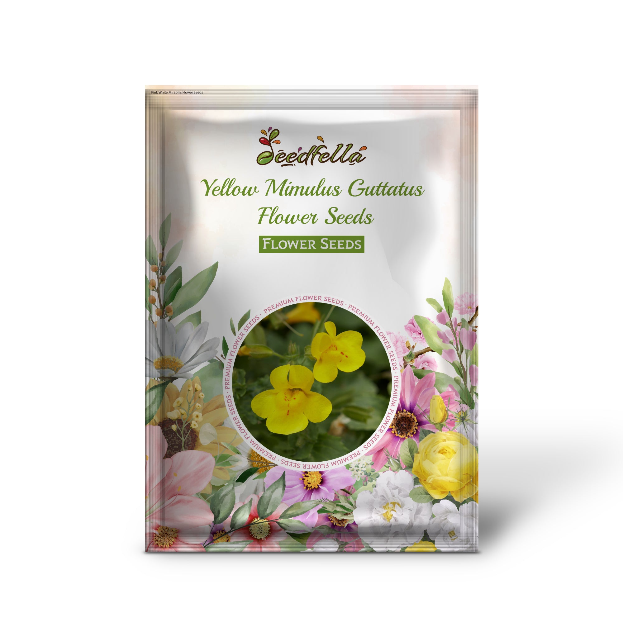 Yellow Mimulus garden seeds for outdoor planting
