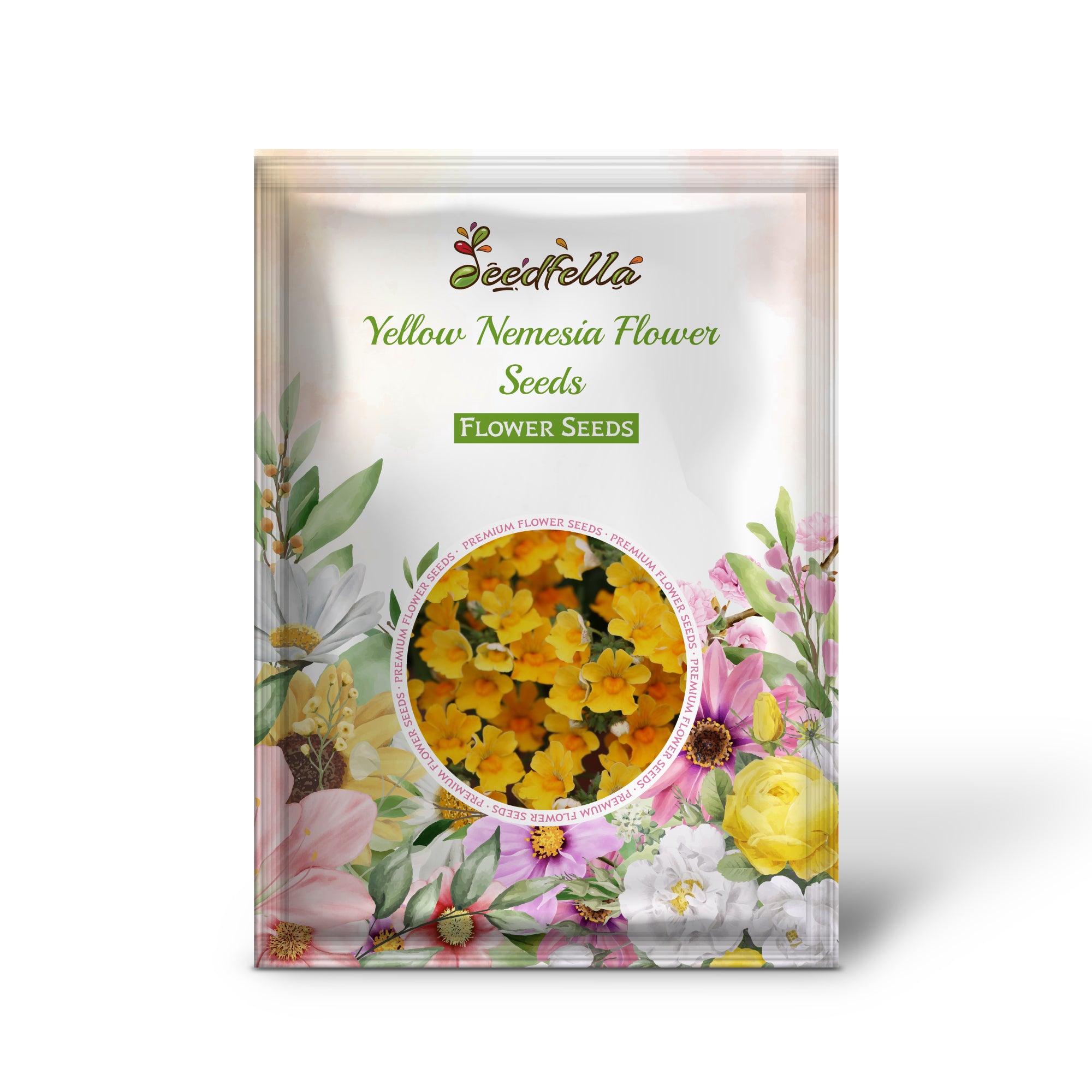 Yellow Nemesia garden seeds for outdoor planting