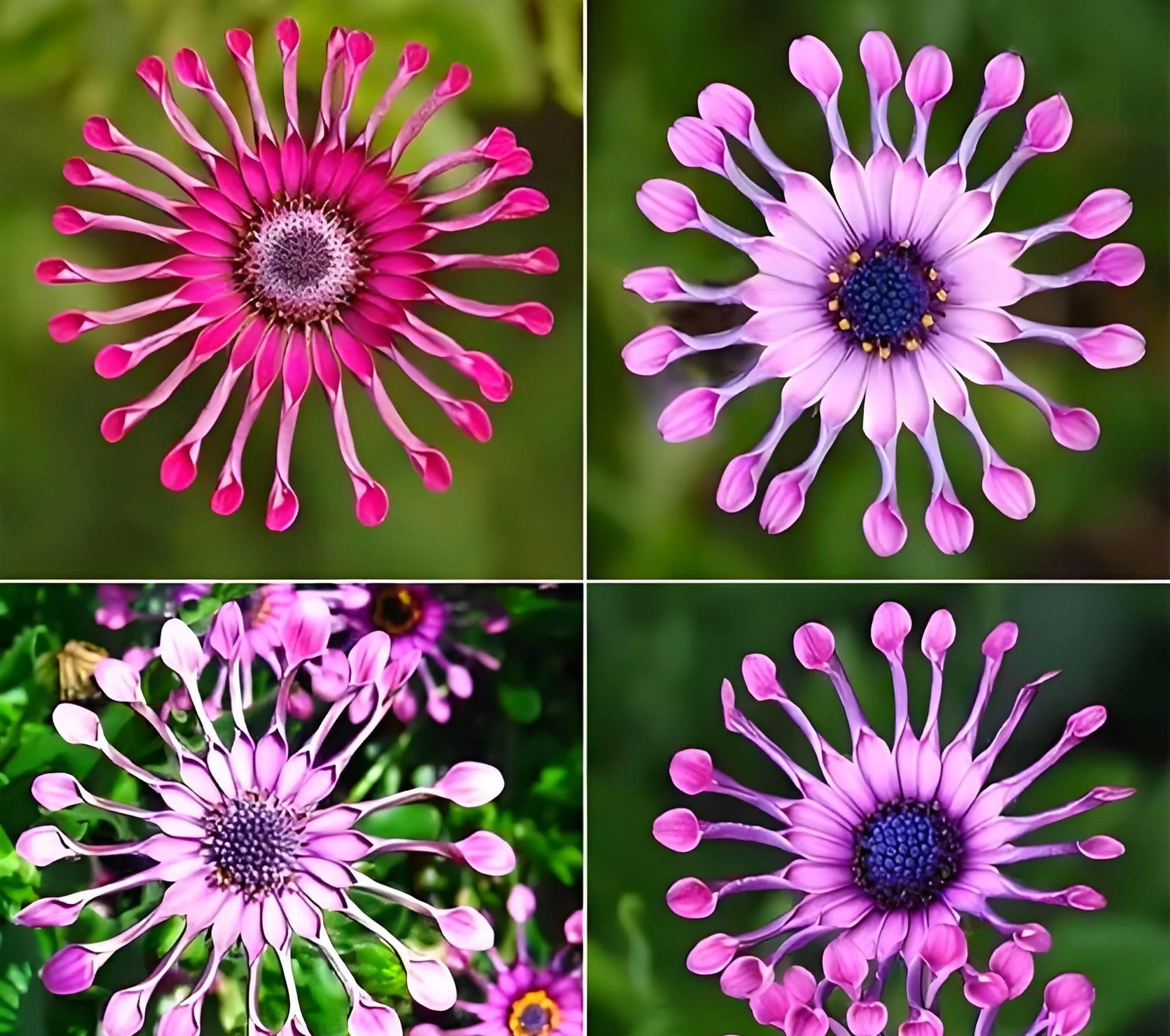 White and Purple Omeris flowering seeds for gardens