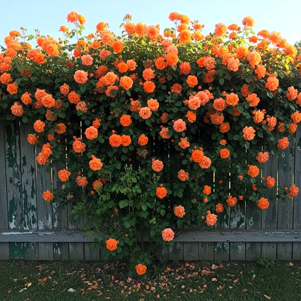 Orange White Rose used as cut flower