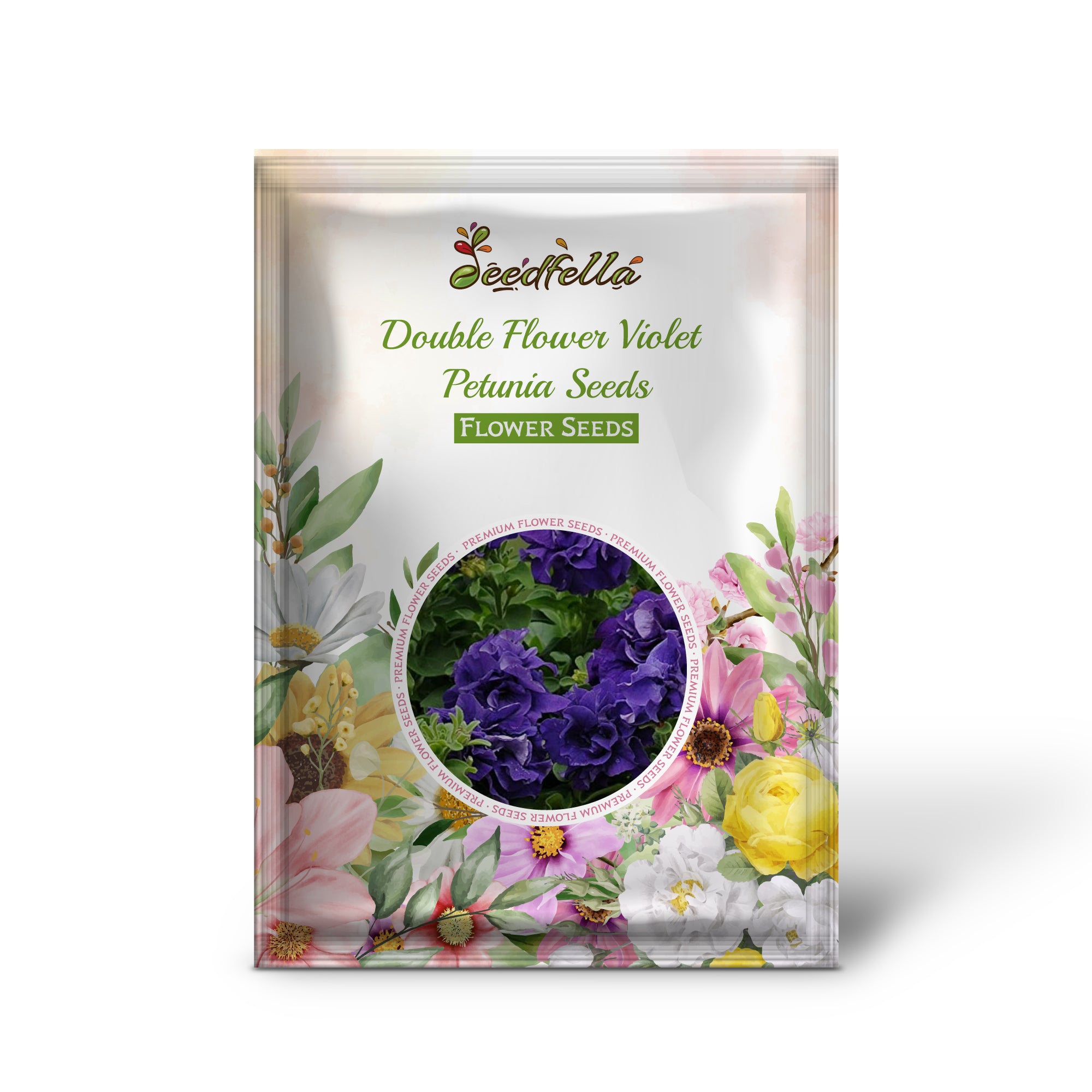 Double Violet Petunia garden seeds for outdoor planting