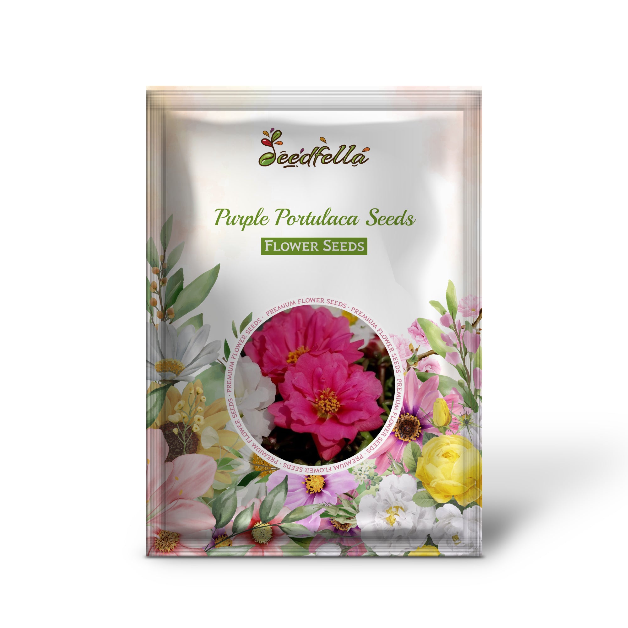 Purple Portulaca garden seeds for summer planting