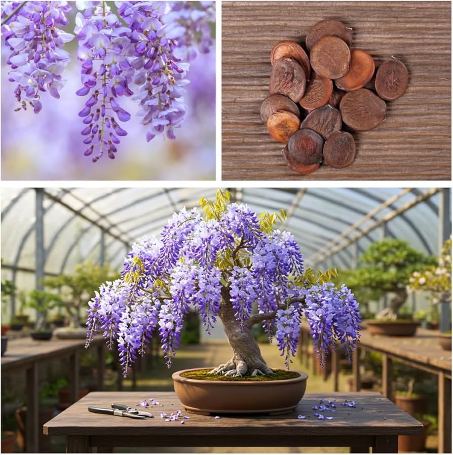 Purple Wisteria bonsai seeds for planting