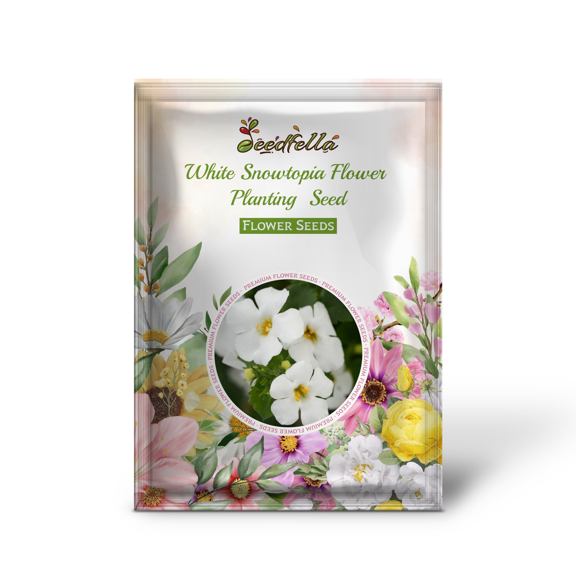 White Snowtopia flowers blooming in garden