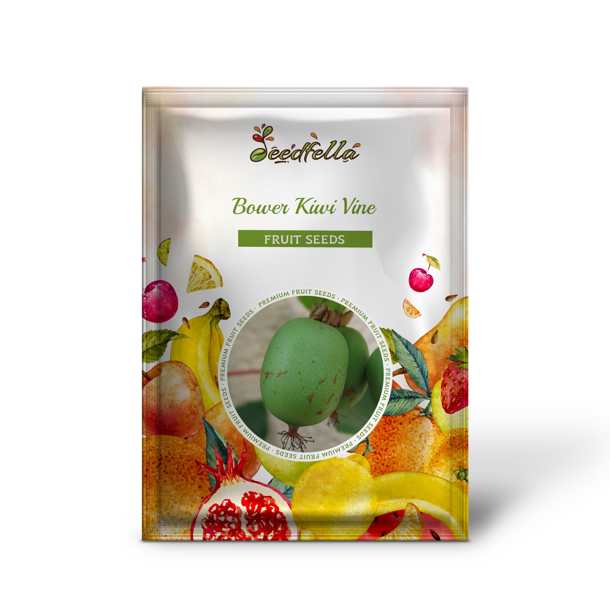 Actinidia arguta bower kiwi vine seeds producing smooth green fruits