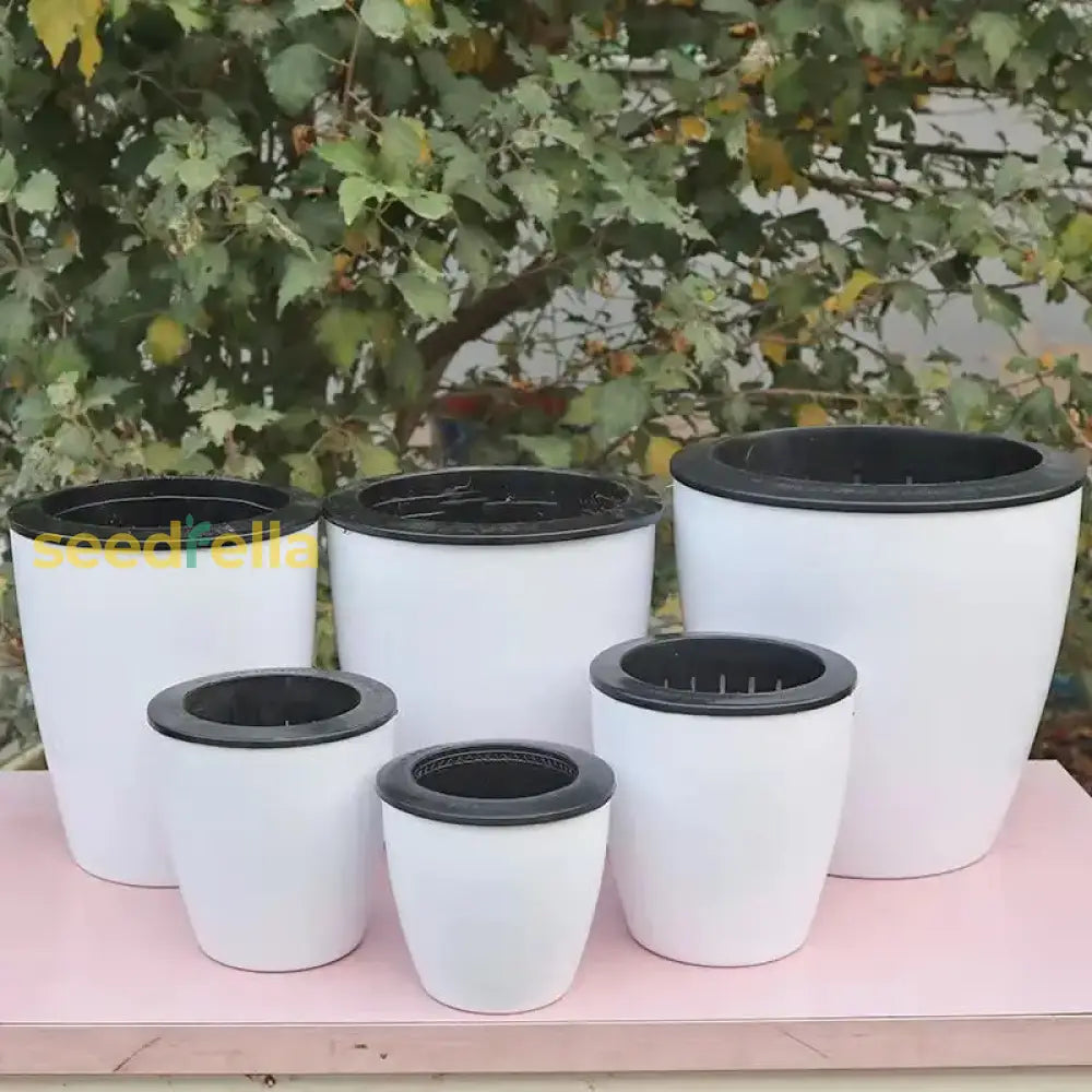 Affordable Double Color Self-Watering Flowerpot – Perfect For Outdoor Gardens Garden Tools