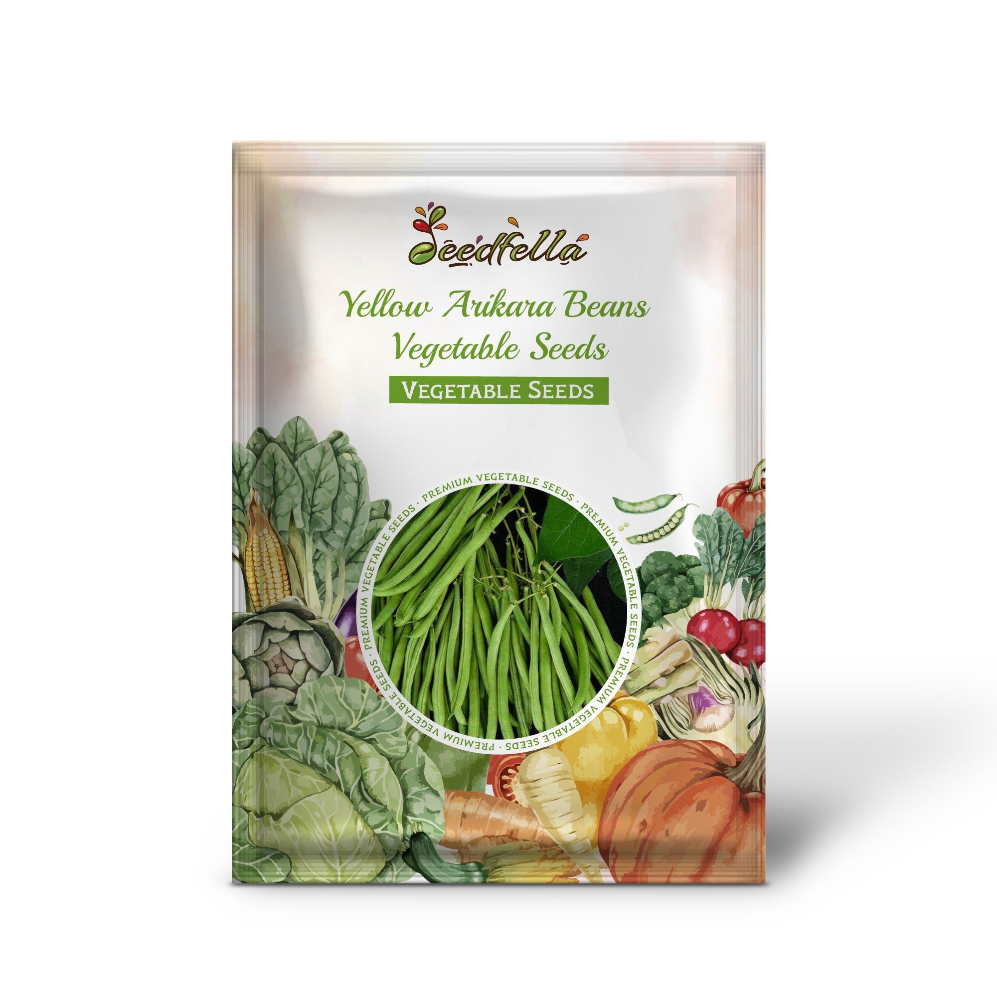 Arikara yellow beans seeds pack for home gardens