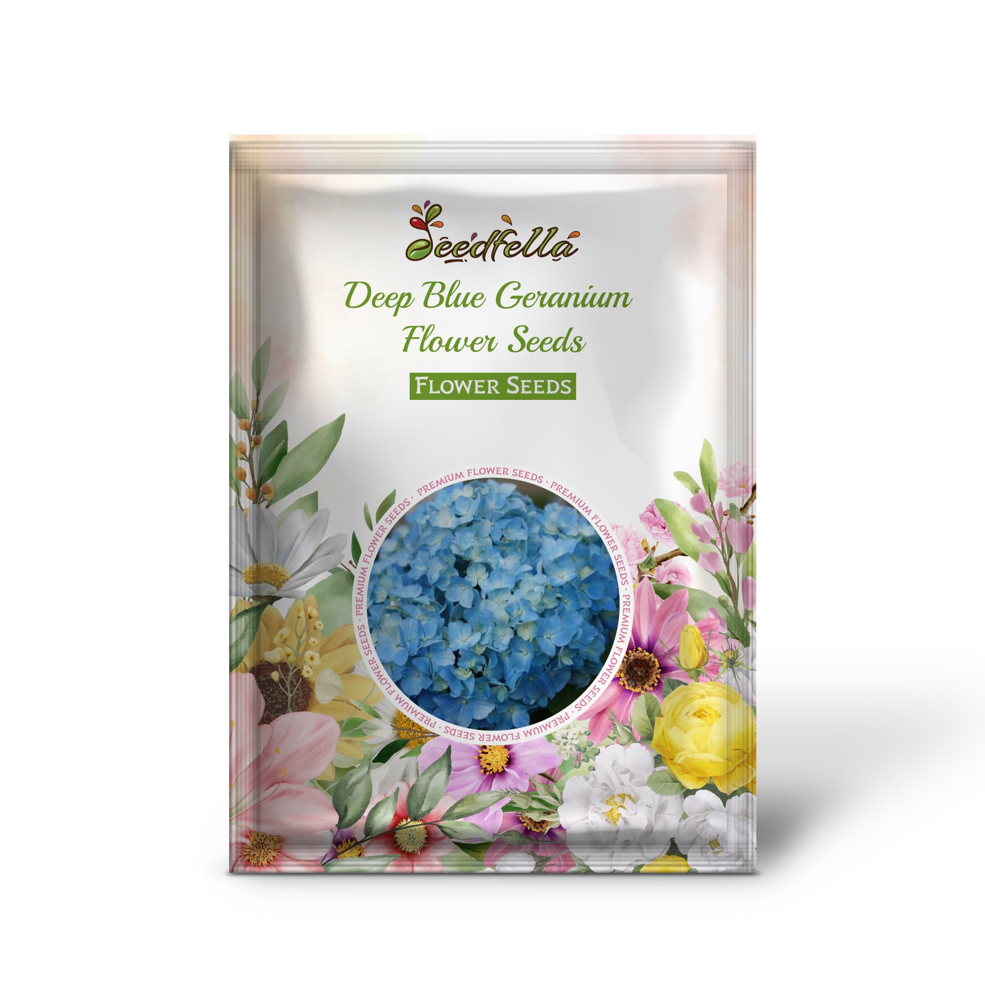 Blue Geranium Flower Seeds for Bright Planting