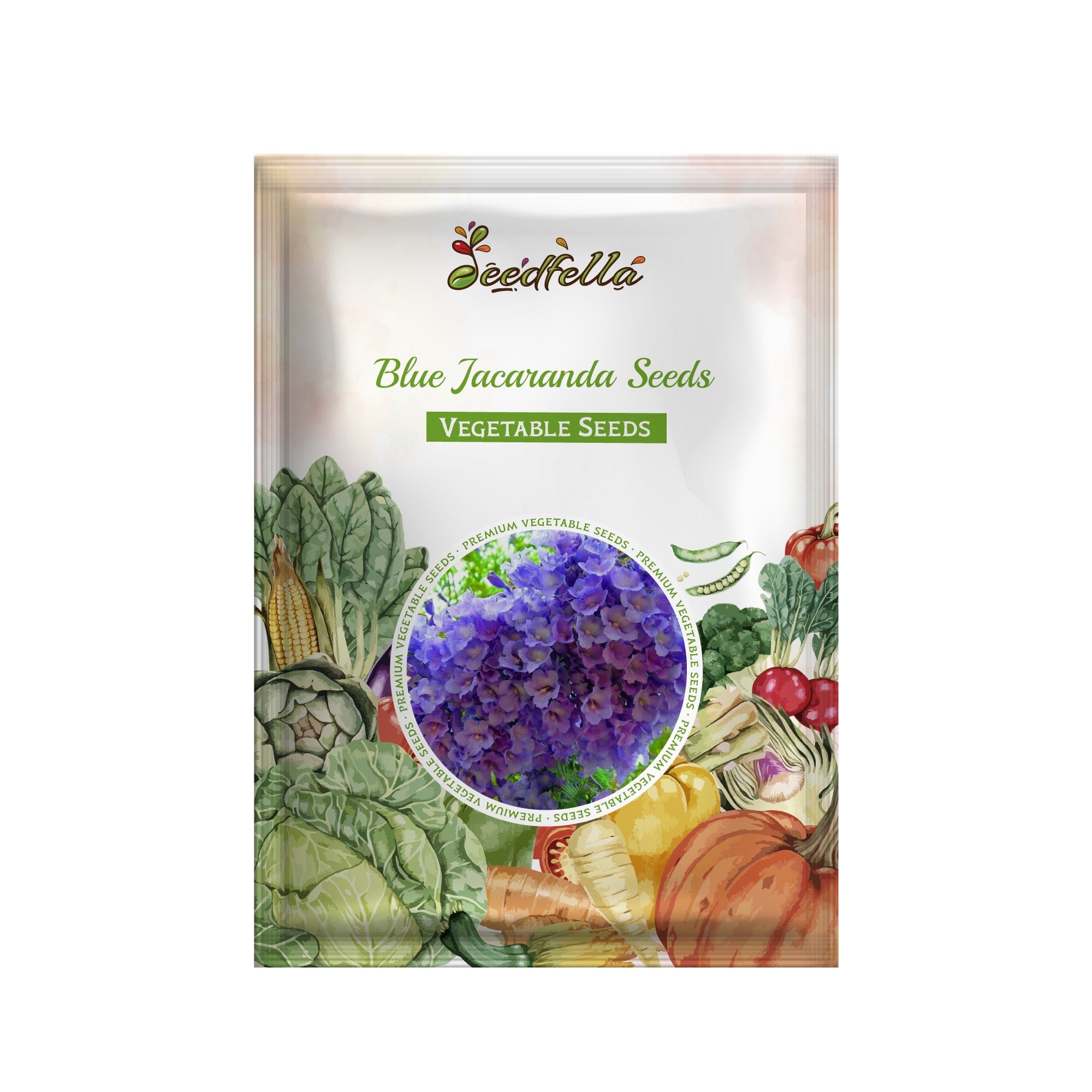 High quality Blue Jacaranda tree seeds closeup