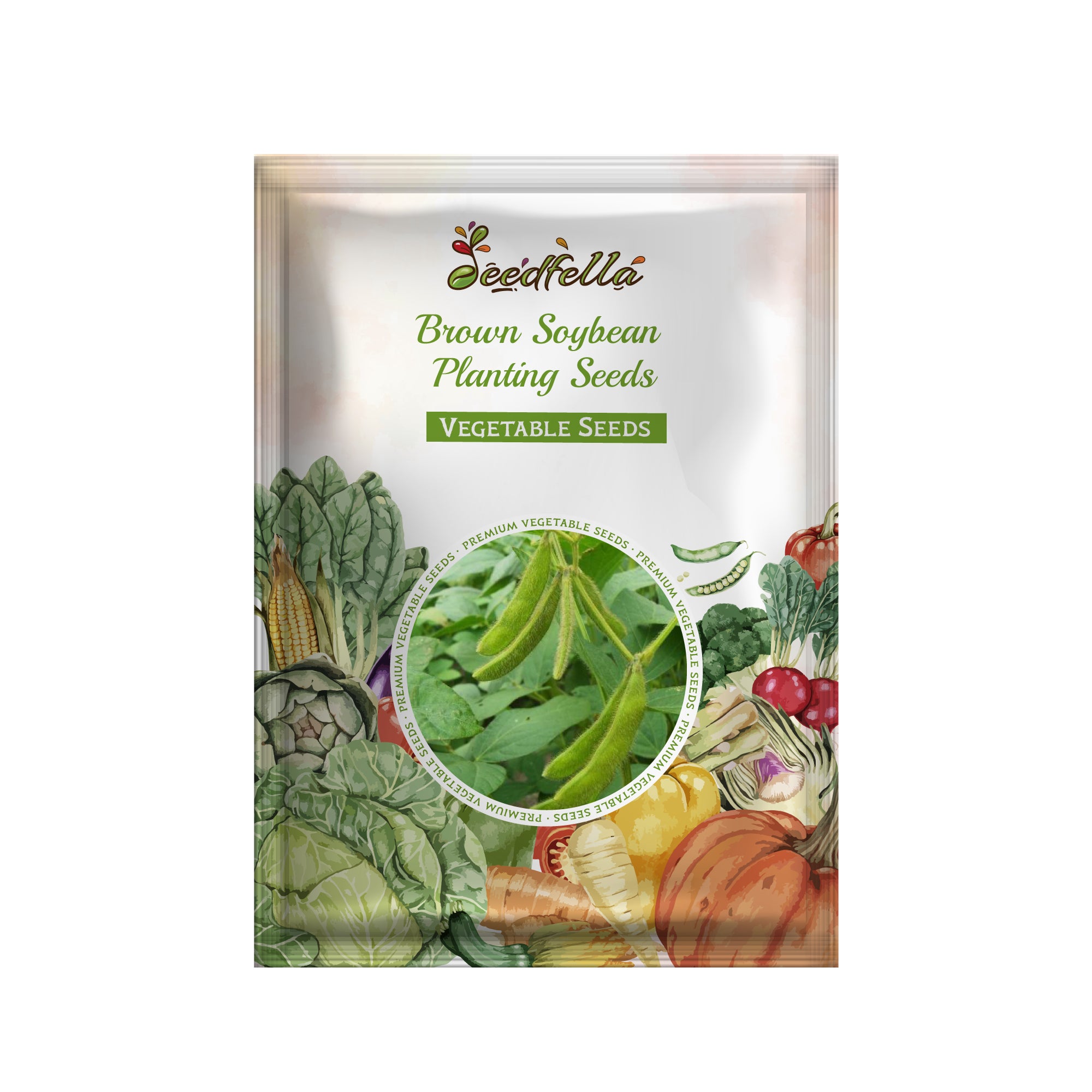 High quality Brown Soybean vegetable seeds closeup