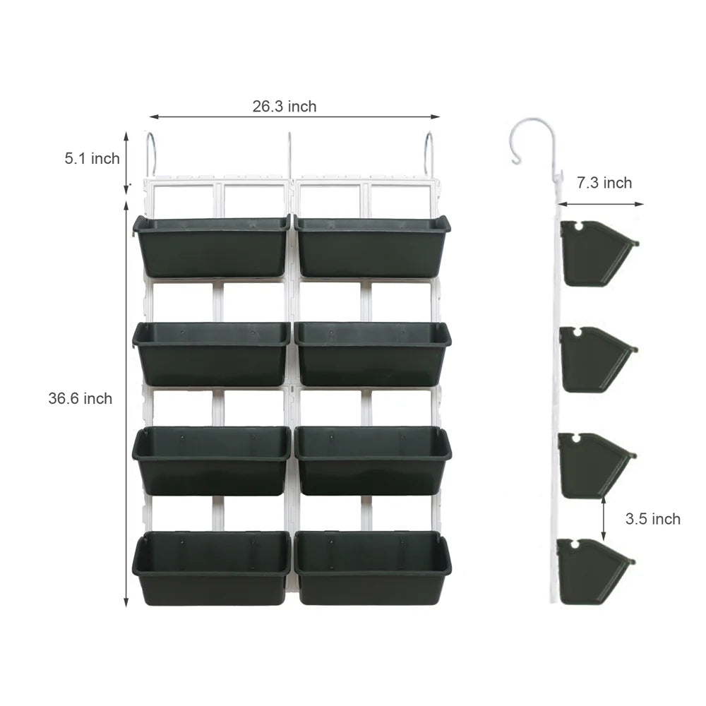 Stacked Vertical Wall-Mounted Automatic Drip Irrigation Garden Planters Tools