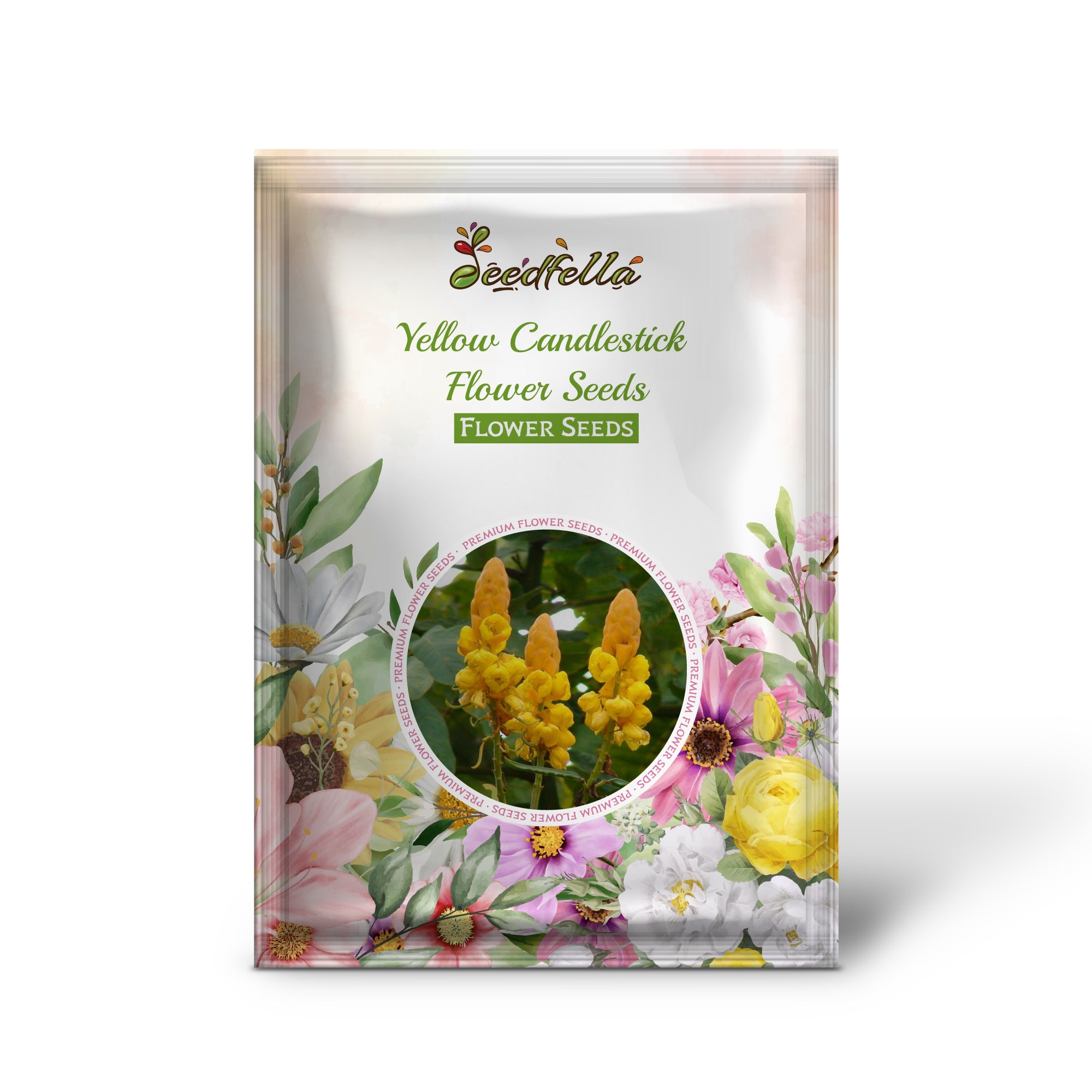 Non GMO Yellow Candlestick seeds for home gardening
