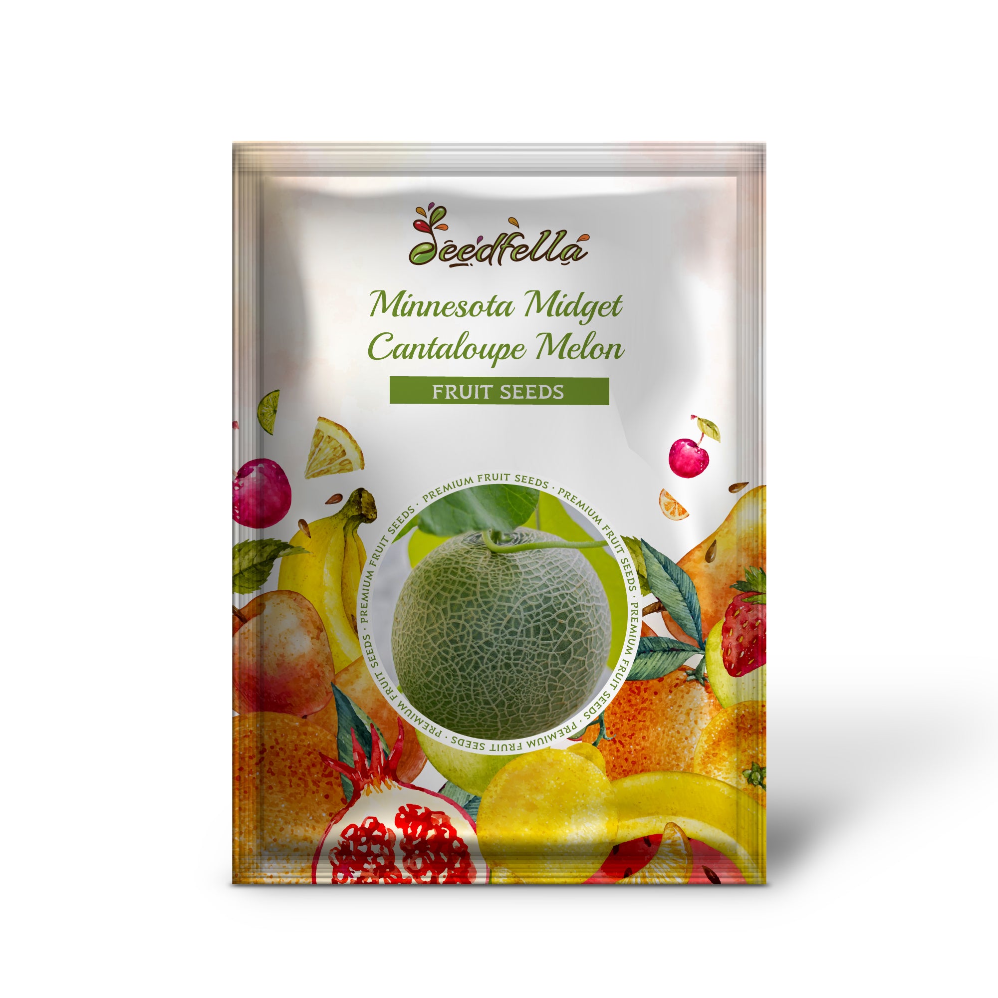 Cantaloupe melon seeds Minnesota Midget non-GMO compact vine