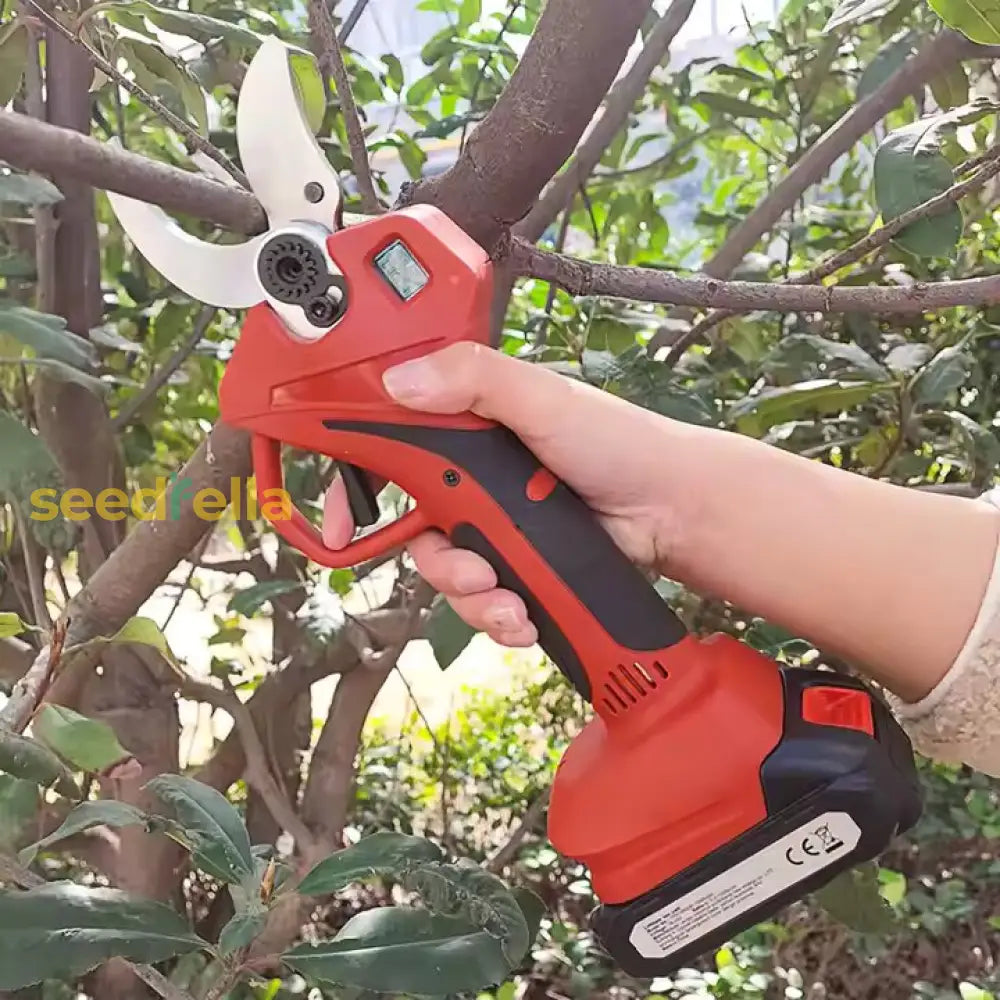 Cordless Lithium Electric Pruning Shears – Powered Branch Scissors For Trees Garden Tools