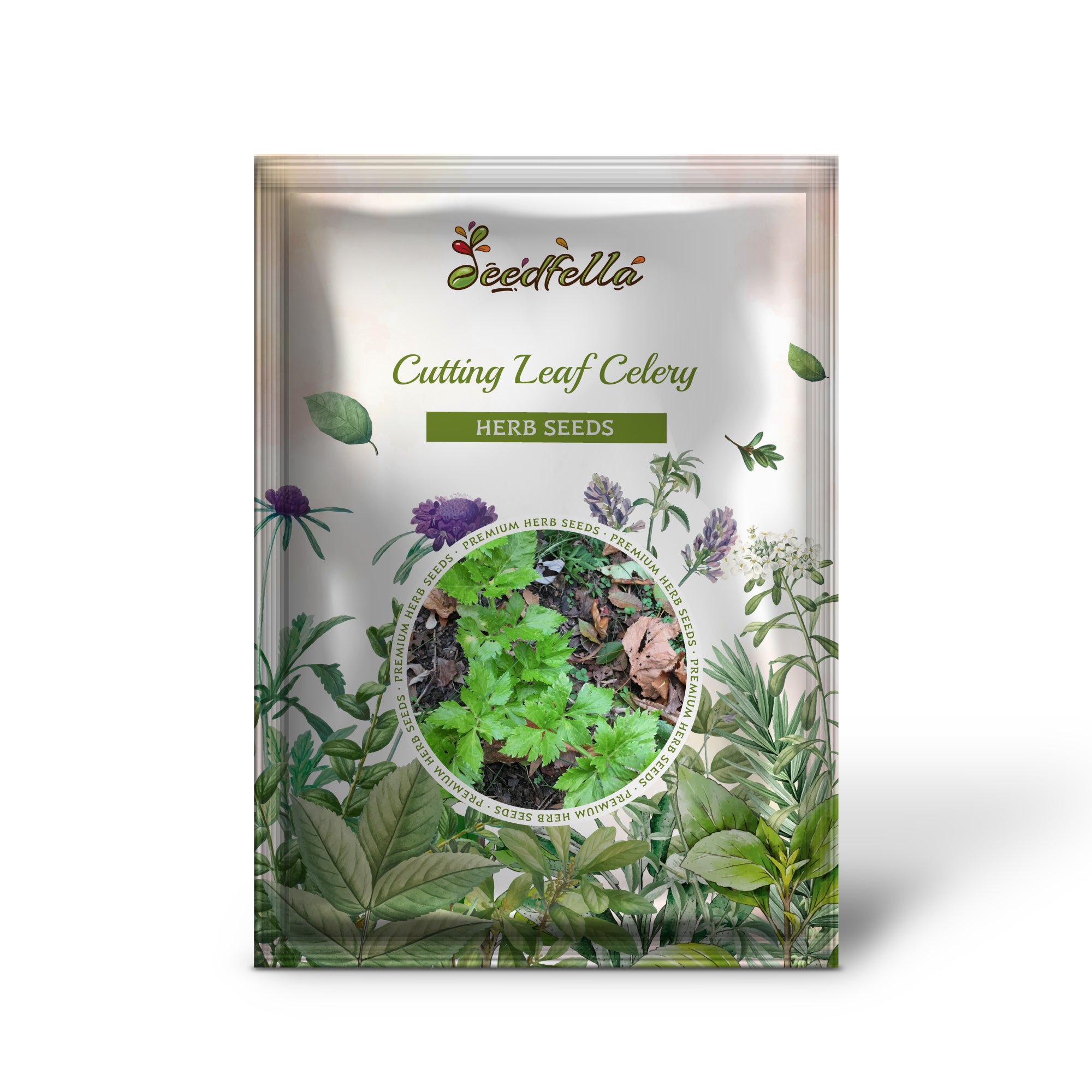 Fresh green aromatic foliage grown from Cutting Leaf Celery seeds