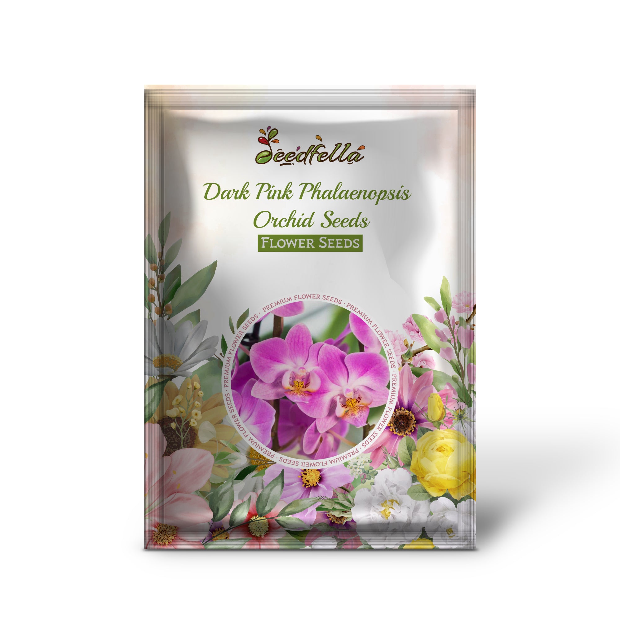 Deep Pink Phalaenopsis Orchid Flowers