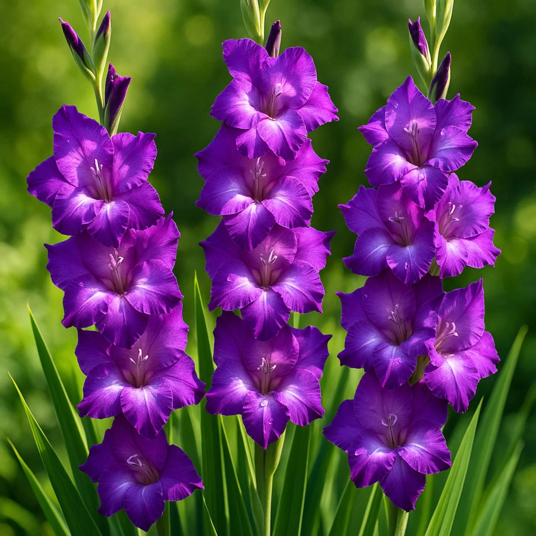 Dark Purple Gladiolus Flower Seeds for Planting