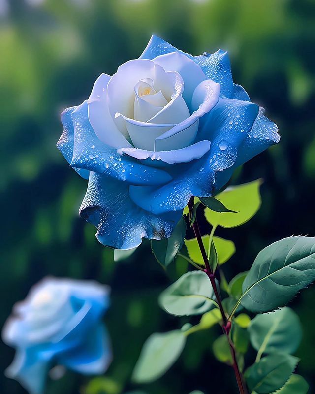 Decorative Blue and White Rose Seeds for Elegant Garden Planting