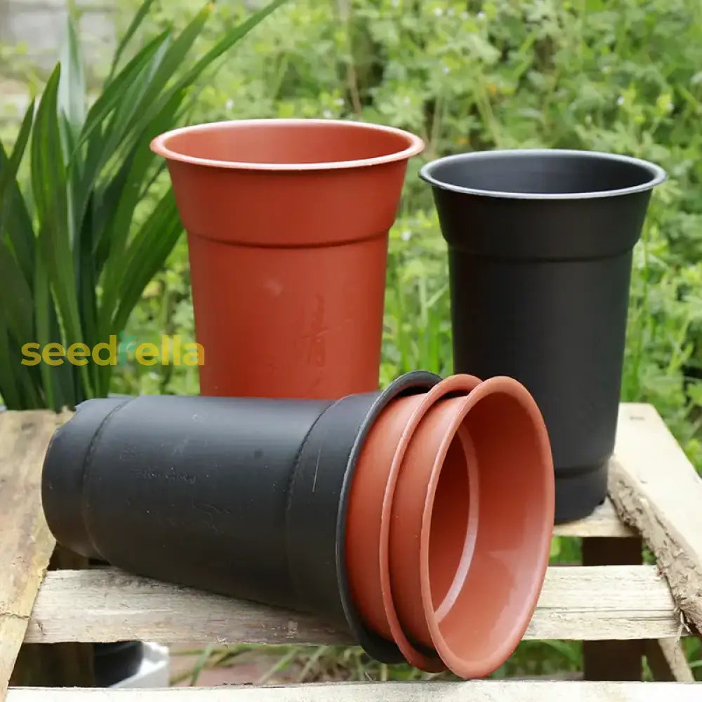 Decorative Indoor Orchid Flower Pots – Plastic Garden With Drainage Holes Tools