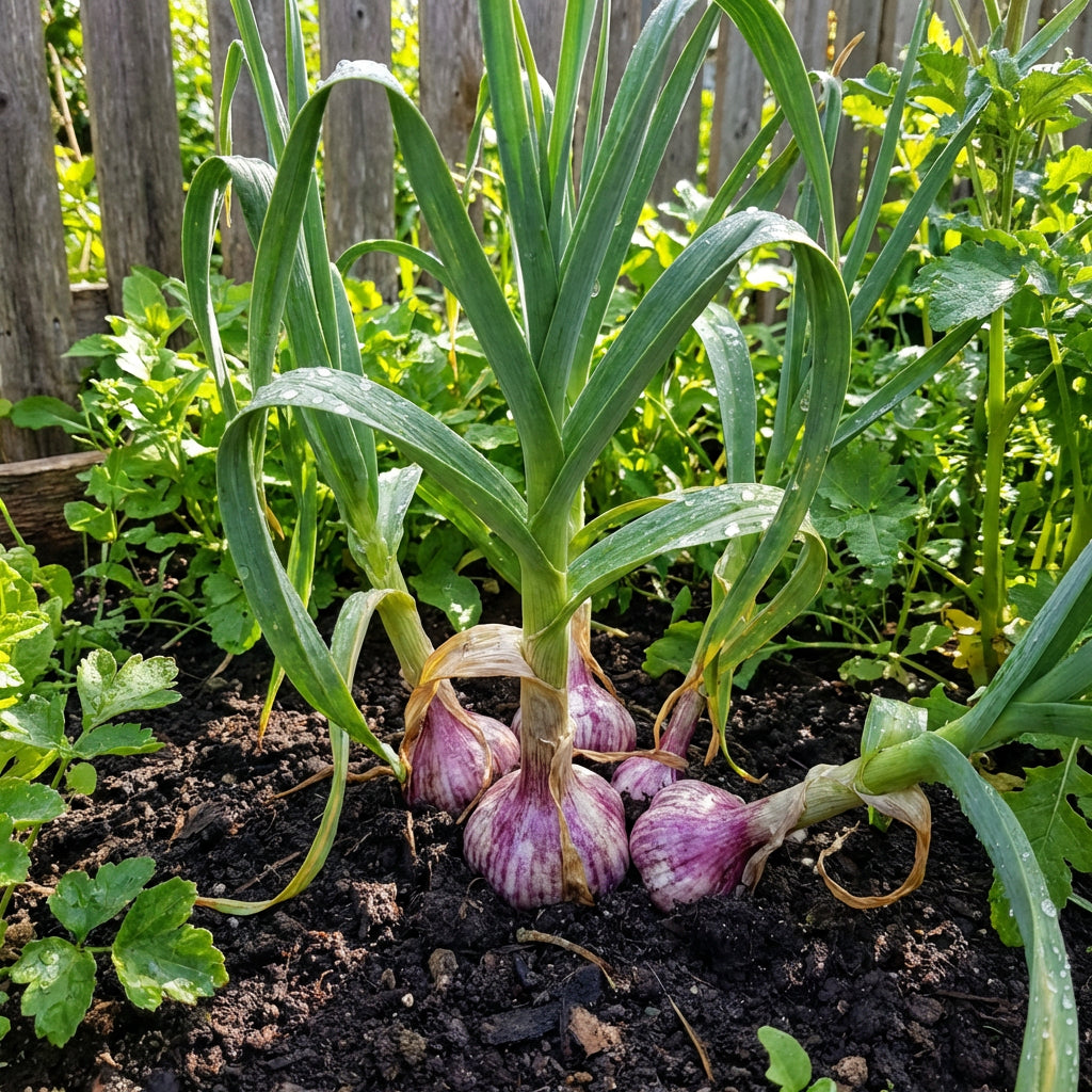 Allium sativum Garlic Plant Variety for Home Garden and Kitchen Gardens