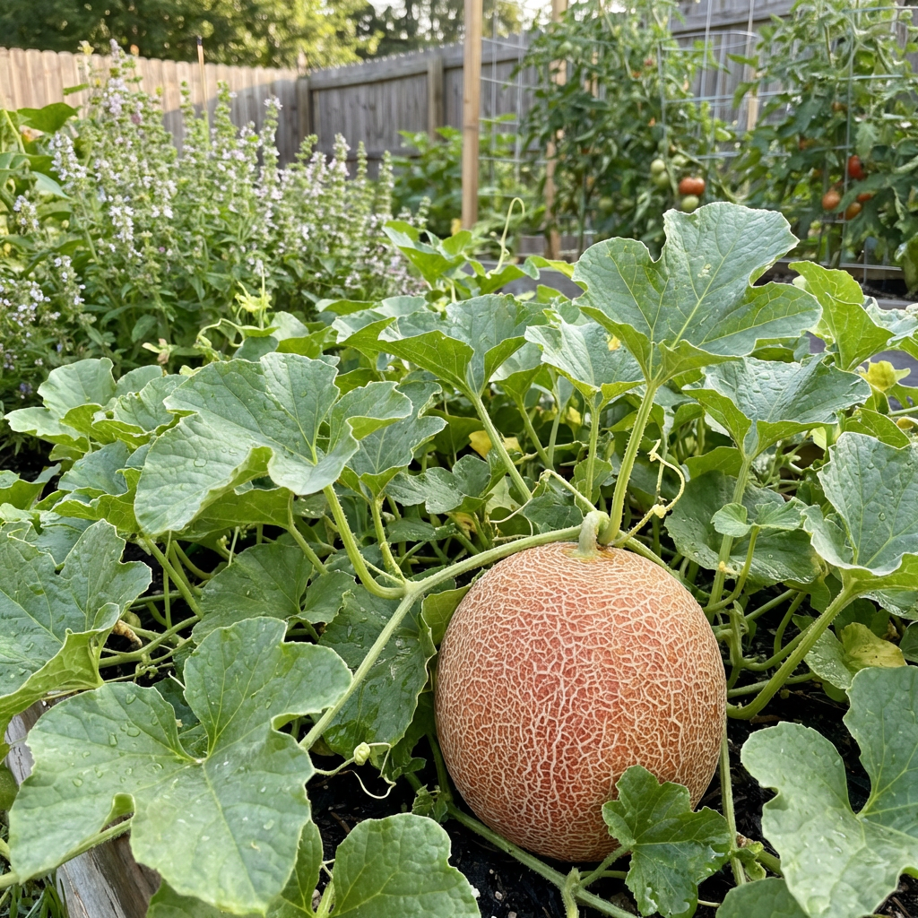 Red Cantaloupe Melon Seeds for Home Garden Growing and Summer Harvest