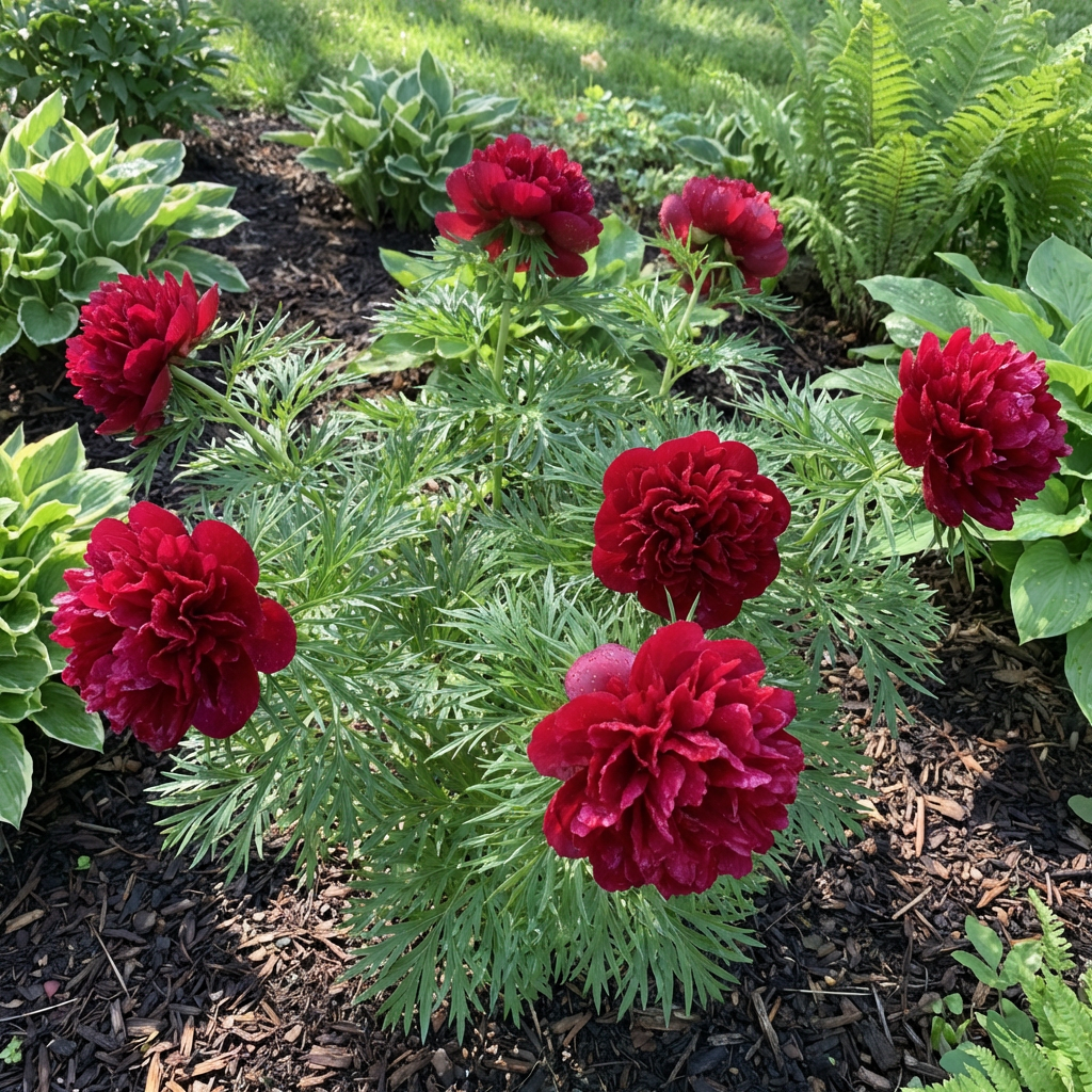 Double Flowering Fernleaf Peony Seeds for Planting – Heirloom, Non-GMO, High Germination Fragrant Blooms for Spring Gardens