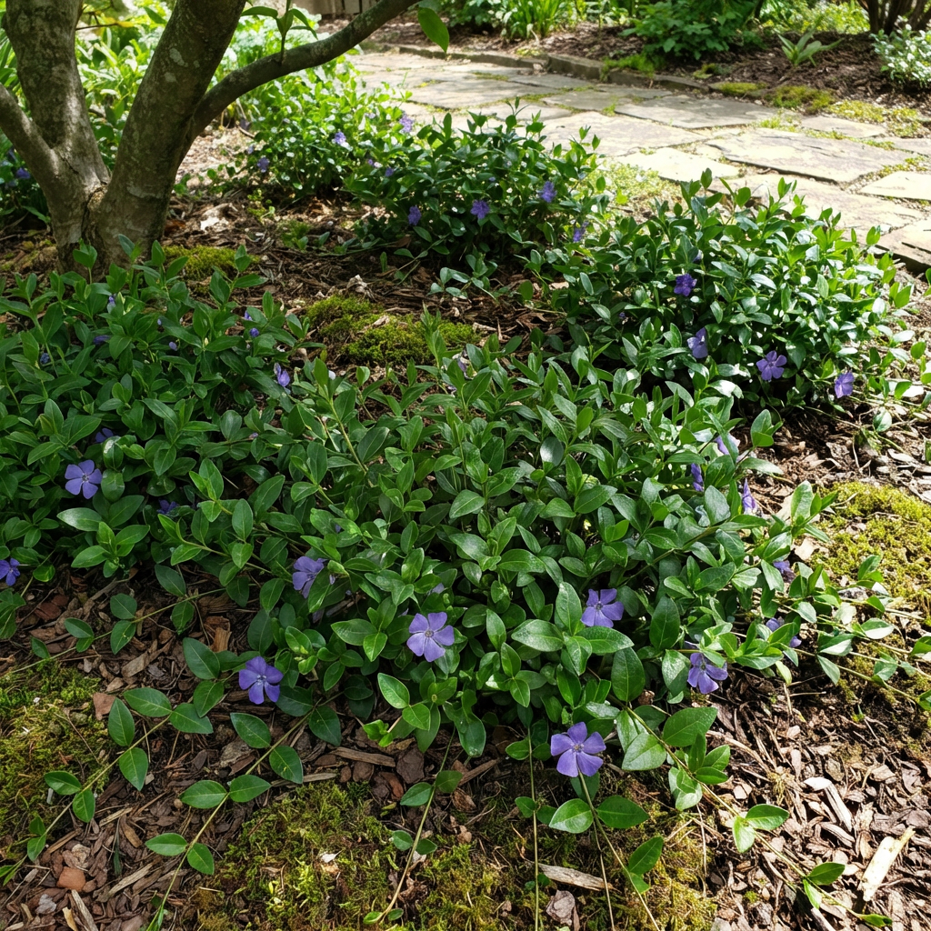 Vinca Minor Flower Seeds for Shade Gardens and Ground Cover Planting